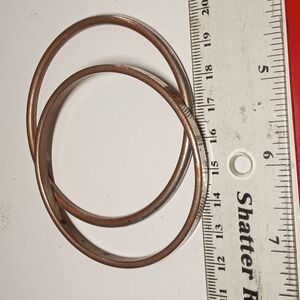 2 vintage silver plated bangles.